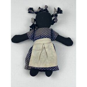 Folk Art Primitive Handmade Doll Black